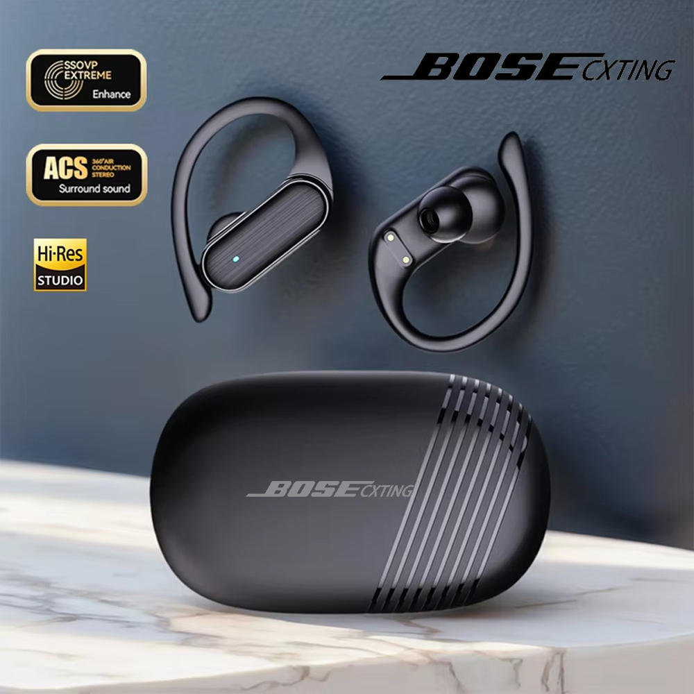 Headphones - BOSECXTING A520 หูฟังไร้สายสำหรับธุรกิจ แบบเกี่ยวหู เสียงเบส HIFI