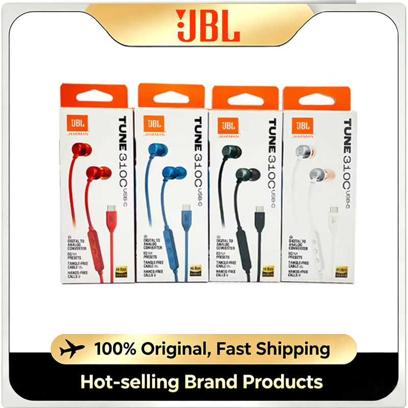 Type C Wired Earphones With Mic - หูฟังอินเอียร์ JBL Tune310C แบบมีสาย USB-C พร้อมไมโครโฟน