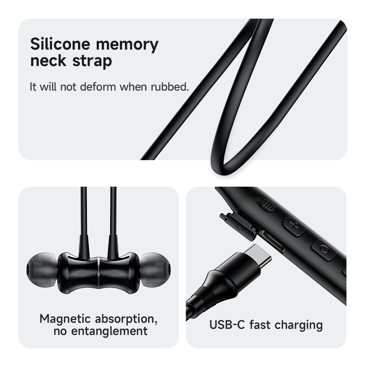 หูฟังบลูทูธไร้สายแบบคล้องคอ HO - Magnetic Neckband Sports Earphones บทวิจารณ์และราคา