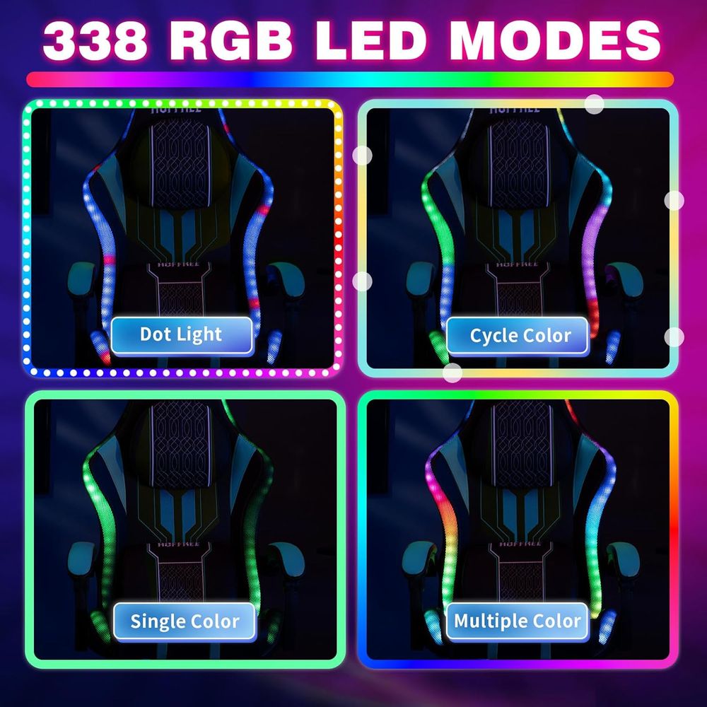 เก้าอี้เกมมิ่งพร้อมไฟ LED ลำโพ - Speakers บทวิจารณ์และราคา