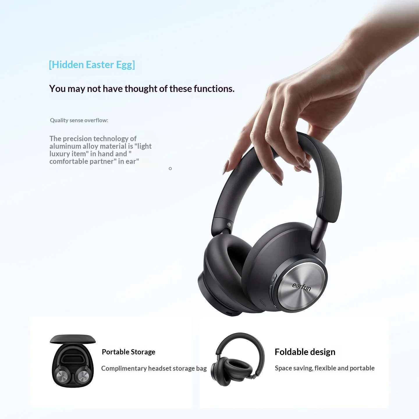 หูฟังครอบหู EarFun Wave Pro X  - Anc Wireless Over Ear Headphones บทวิจารณ์และราคา
