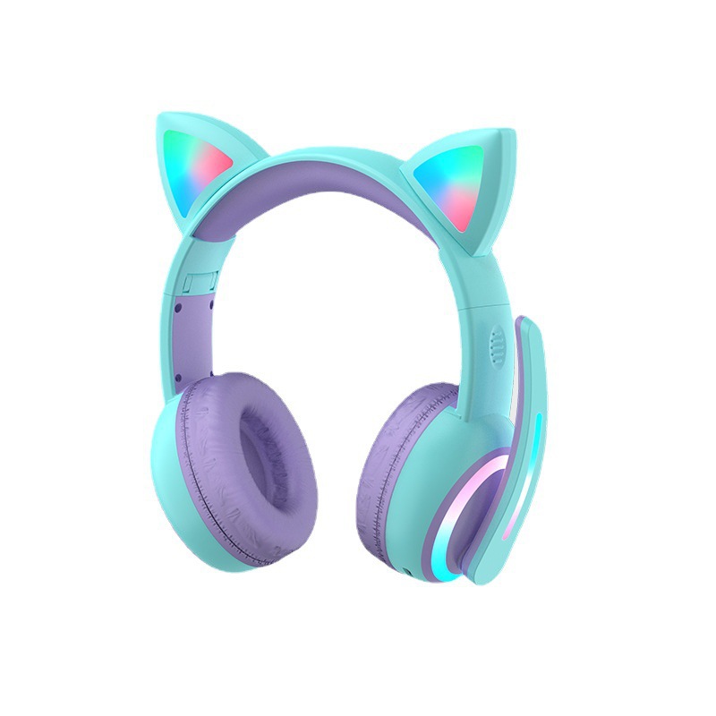 หูฟังบลูทูธดีไซน์รูปหูแมว พร้อ - Cat Ear Bluetooth Headset Led บทวิจารณ์และราคา