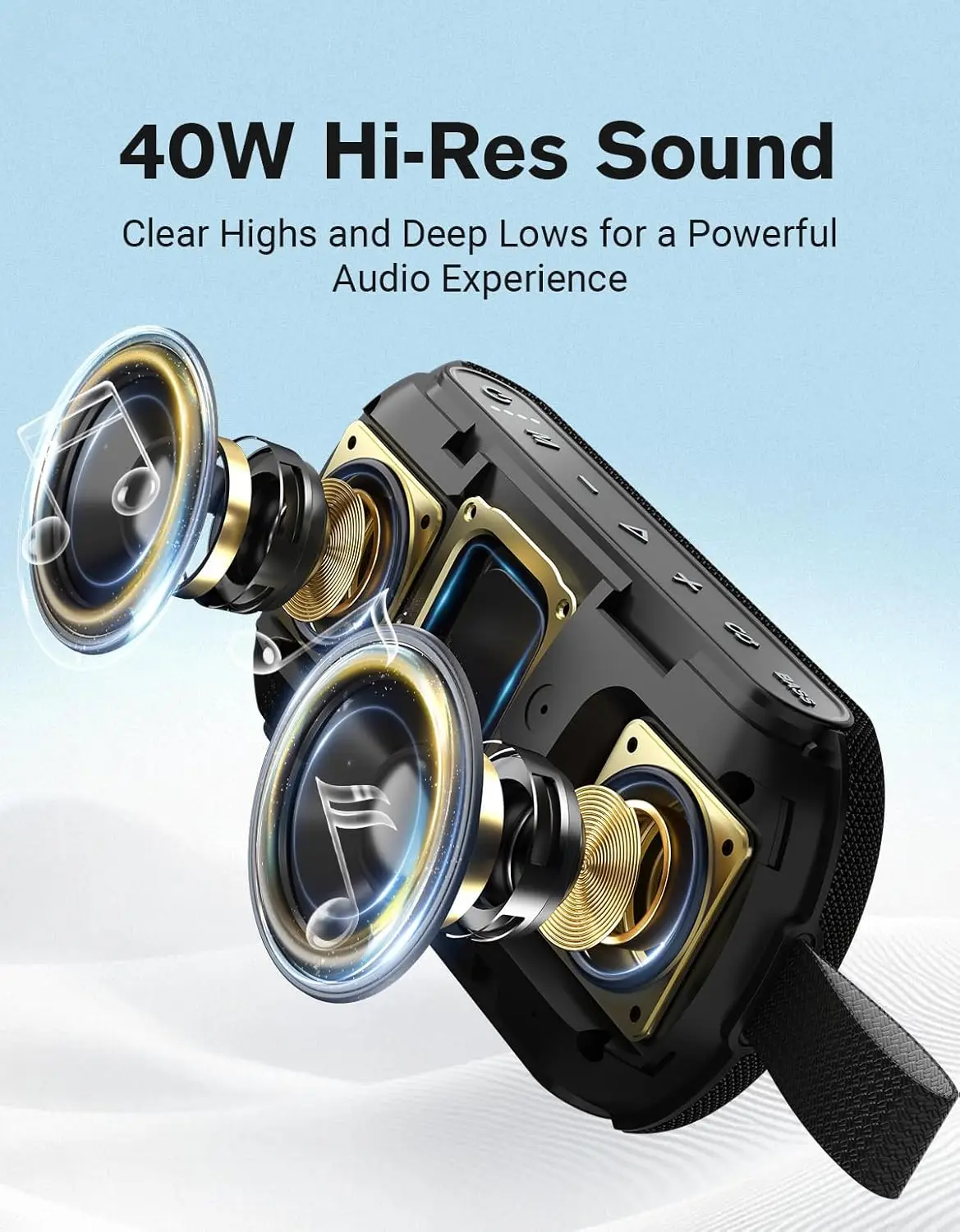 OHAYO 40W ลำโพงบลูทูธไร้สายแบบ - Portable Bluetooth Speaker Waterproof Ipx7 บทวิจารณ์และราคา